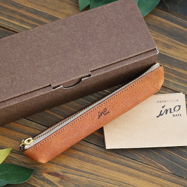 イノシシ革ミニペンケース【納期 約1か月】 - ふくしま市場|福島県産品オンラインストア