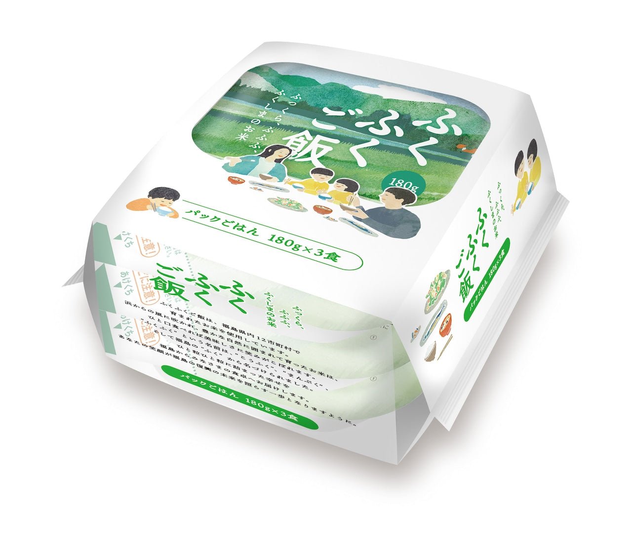 【簡単!パックご飯】ふくふくご飯 180g ✕36食入 - ふくしま市場|福島県産品オンラインストア