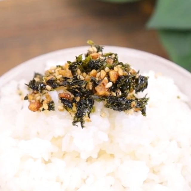 ピリ辛松川浦かけるあおさ