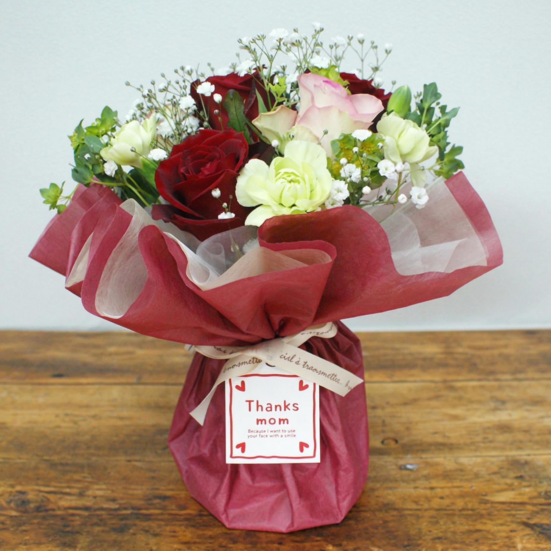 【母の日ギフト】 ふんわり可愛いバラの贈り物【5月8日発送】 - ふくしま市場|福島県産品オンラインストア