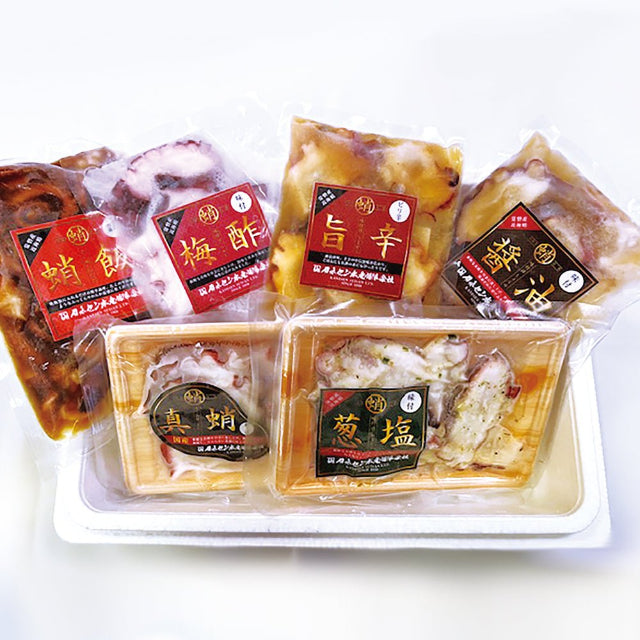 <常磐もの> 特選タコ詰め合わせ 6種セット - ふくしま市場|福島県産品オンラインストア