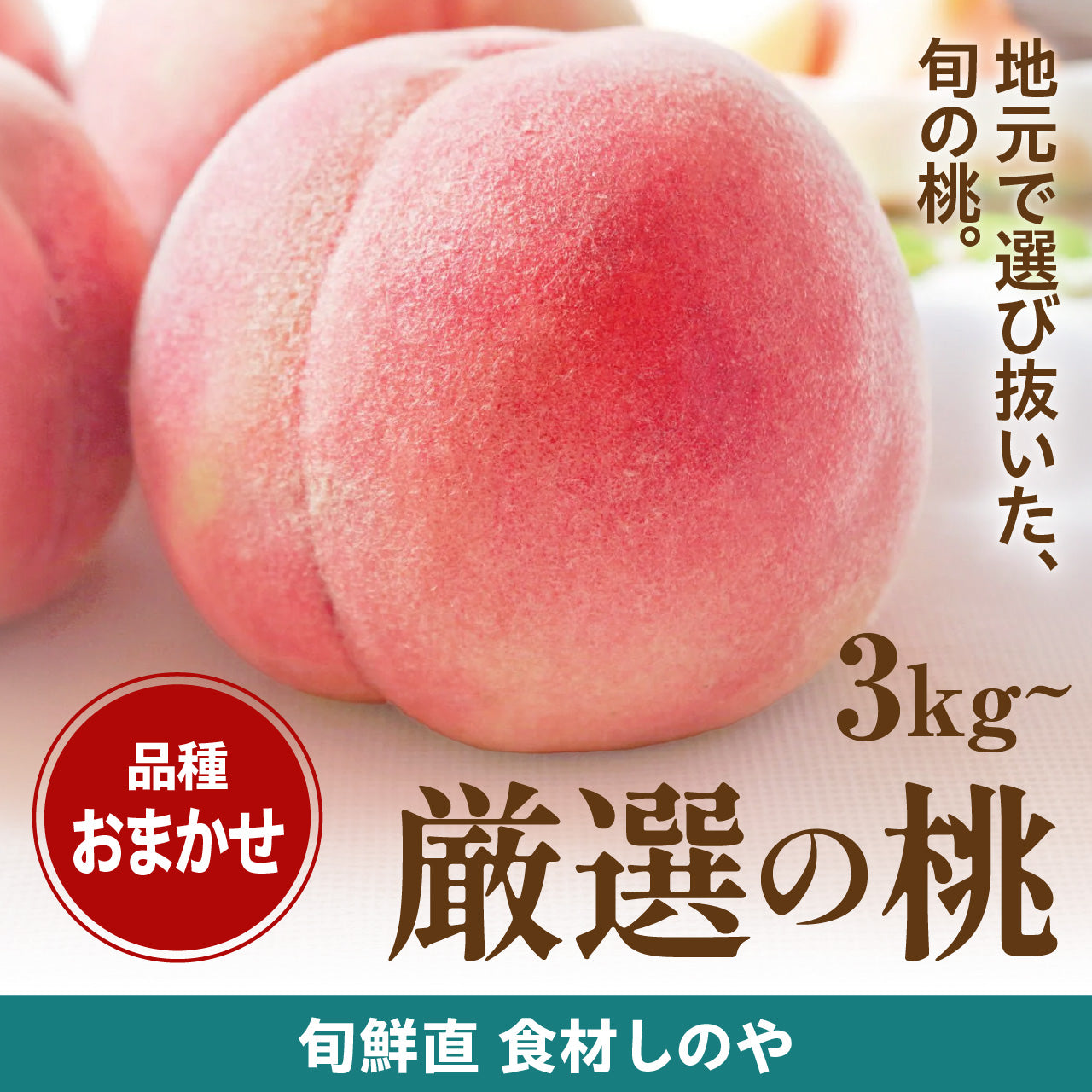 【予約受付】しのや 厳選の桃【お届けにお時間をいただきます/お届け日ご指定不可】