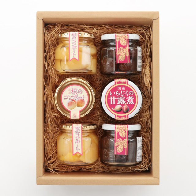 桃のコンポート・いちじくの甘露煮セット - ふくしま市場|福島県産品オンラインストア