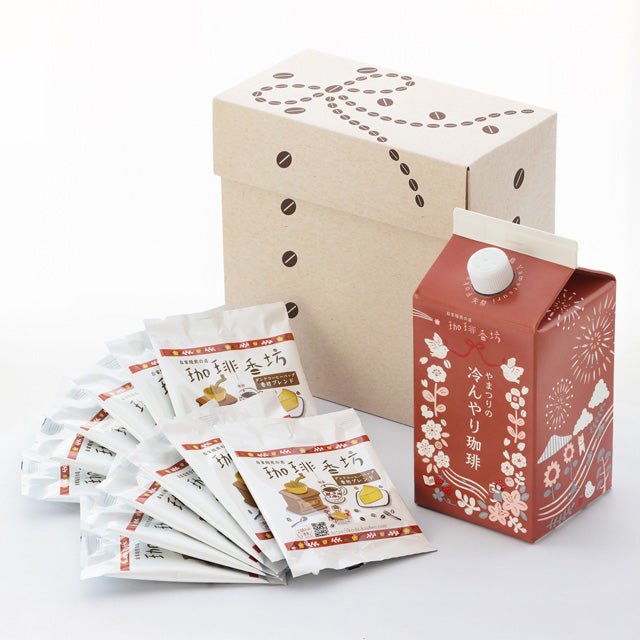 やまつりの冷んやり珈琲とダンクコーヒーバッグセット - ふくしま市場|福島県産品オンラインストア