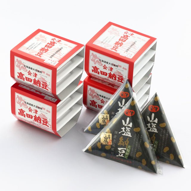 会津高田納豆&会津山塩納豆大粒【ふくしまそのまままーけっと】 - ふくしま市場|福島県産品オンラインストア