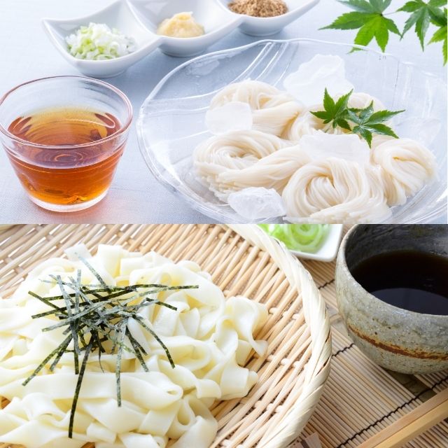 極上のつるつる食感 生きしめんと生そうめんのセット - ふくしま市場|福島県産品オンラインストア