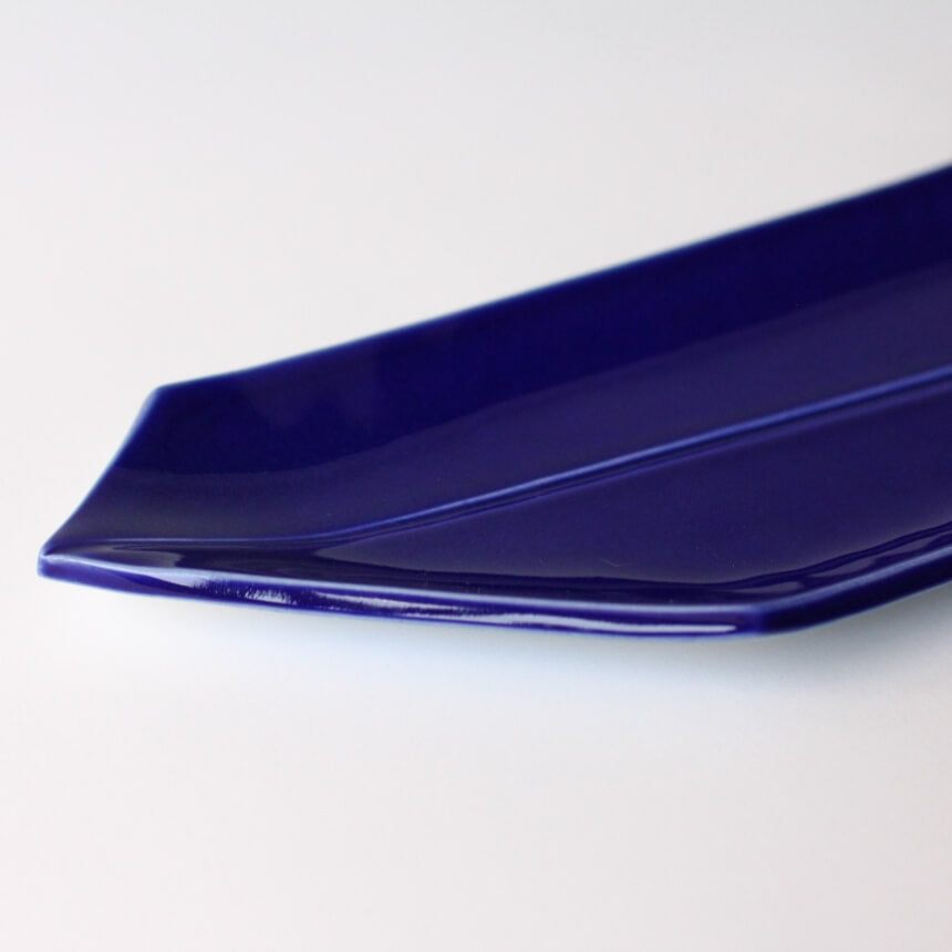 瑠璃釉長皿、豆皿セット