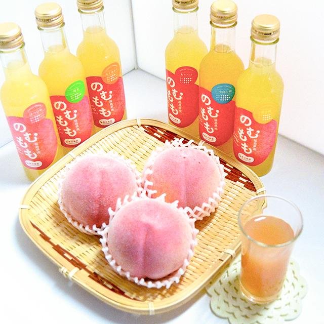 のむもも果汁100%ジュース200ml×6本 - ふくしま市場|福島県産品オンラインストア
