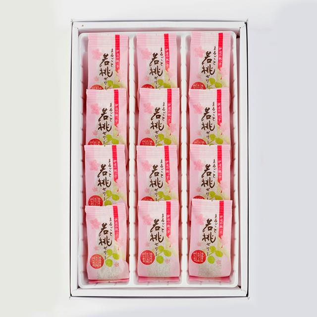 まるごと若桃ゼリー12個入 - ふくしま市場|福島県産品オンラインストア