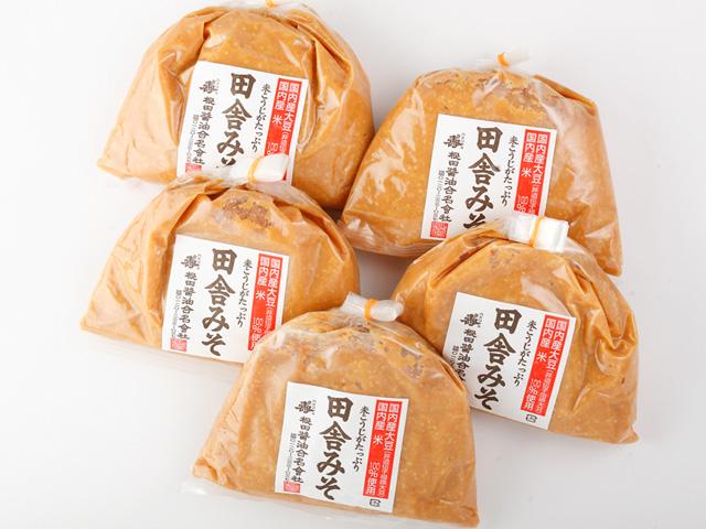 田舎みそ 1kg×5袋 - ふくしま市場|福島県産品オンラインストア