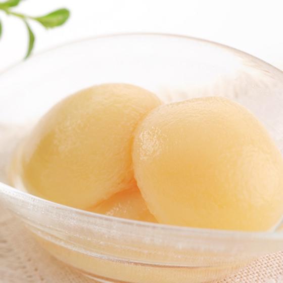 国産 白桃(2ツ割り)缶詰4号缶 6個 - ふくしま市場|福島県産品オンラインストア