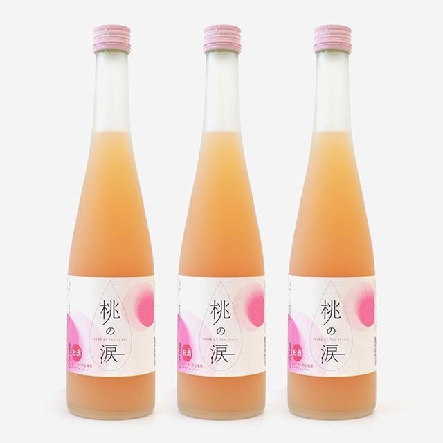 ピーチリキュール桃の涙 3本セット - ふくしま市場|福島県産品オンラインストア