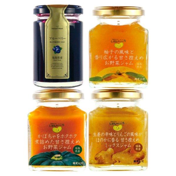 福島の秋と冬の恵みジャム4本セット - ふくしま市場|福島県産品オンラインストア