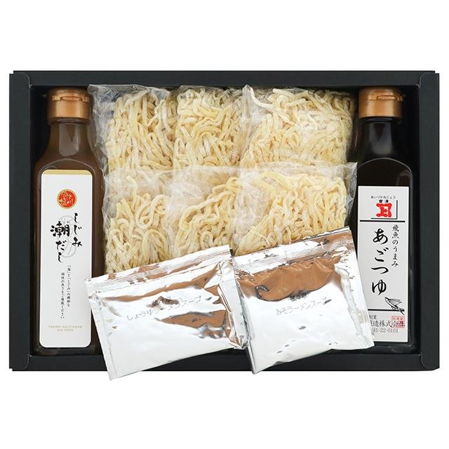 蔵々亭 喜多方ラーメンセット 6食 あごだし・しじみ潮だし付き - ふくしま市場|福島県産品オンラインストア