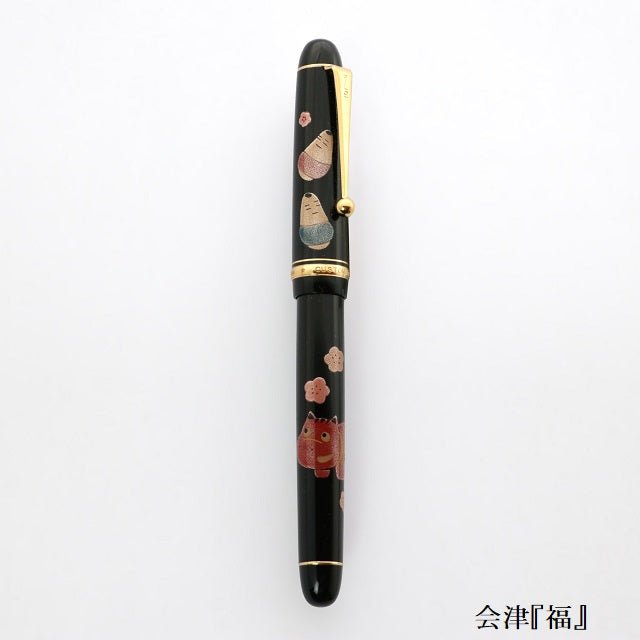 會津蒔絵万年筆 椿・会津『福』 - ふくしま市場|福島県産品オンラインストア