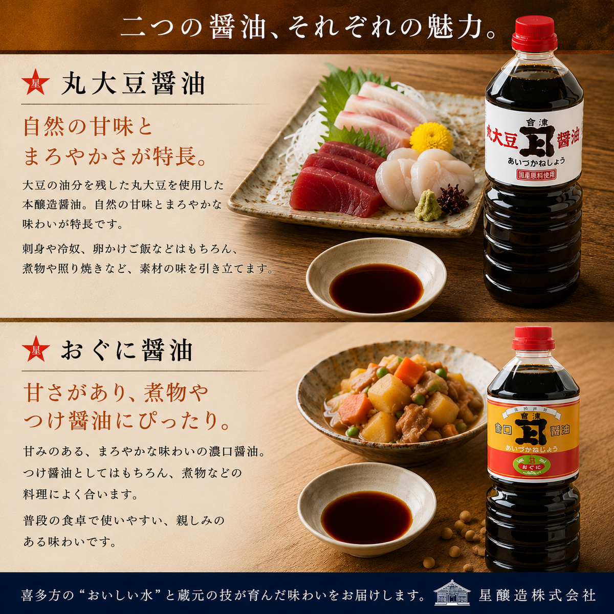 星醸造ギフトセット（醤油・味噌）