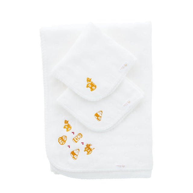 【予約受付・2025年12月以降発送】ふくくるみ ハンドタオル&おくるみセット - ふくしま市場｜福島県産品オンラインストア