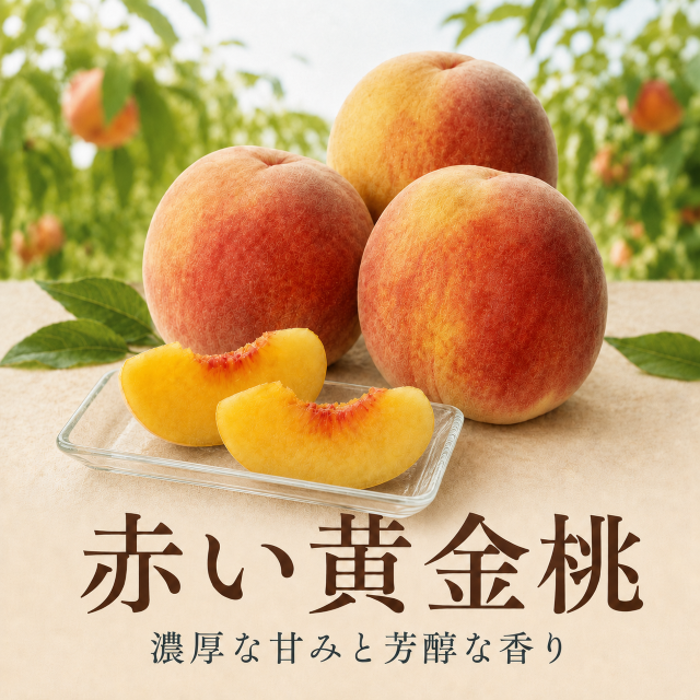 木村さんたちの赤い黄金桃 1.2kg【配送日指定不可・8月下旬～】