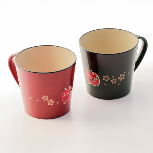 彩美マグカップ（赤べこ・桜） - ふくしま市場｜福島県産品オンラインストア