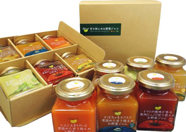 福島自慢のお野菜ジャム 【人参・トマトとりんご・かぼちゃ・枝豆