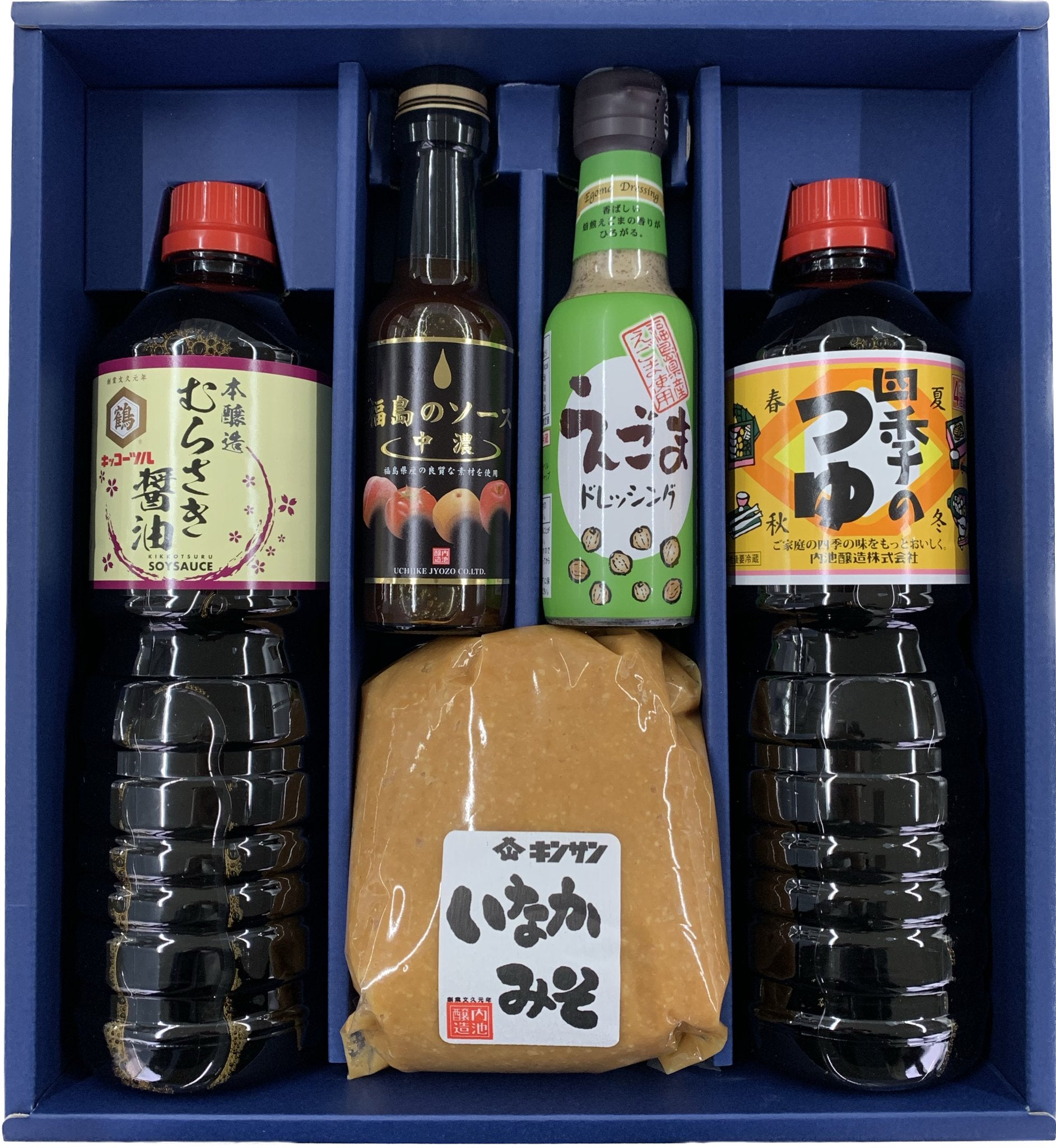 内池醸造　調味料バラエティセットSJ5 - ふくしま市場｜福島県産品オンラインストア